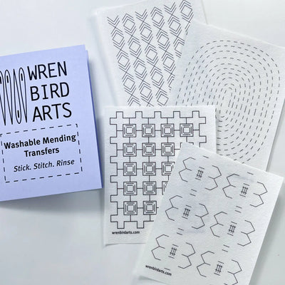 Wren Bird Arts Washable Mending Transfers