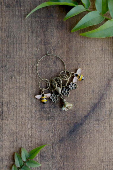 Bee and Bloom Stitch Marker Set