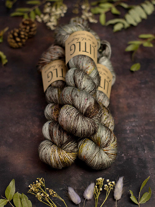 Lichen Shawl - Issue 4 - Life in the Long Grass, Handdyed Yarn