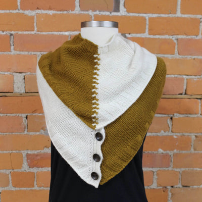 Two Fold Cowl, Designed by Carina Spencer and knit in Woolfolk Far