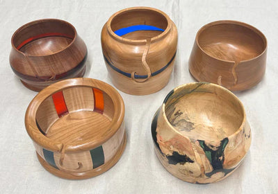 NEW: Handmade Wooden Yarn Bowls