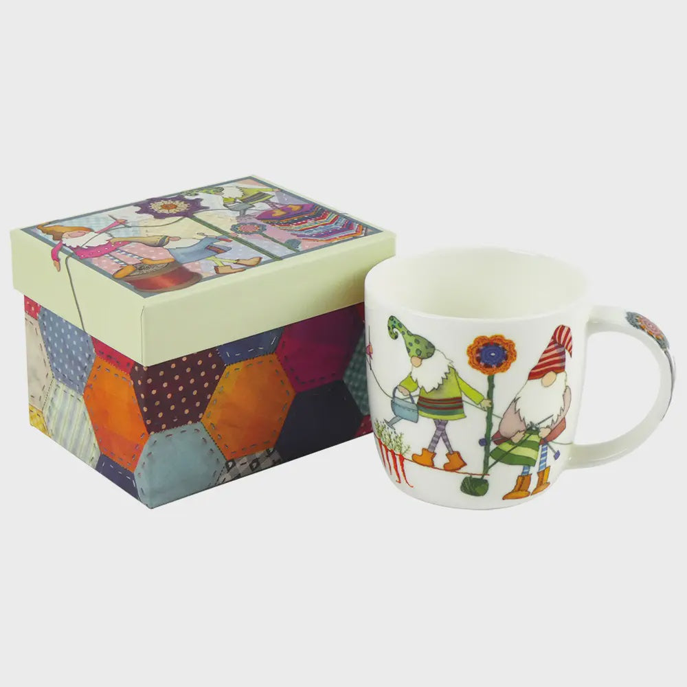 Emma Ball Crafting Gnomes Bone China Mug