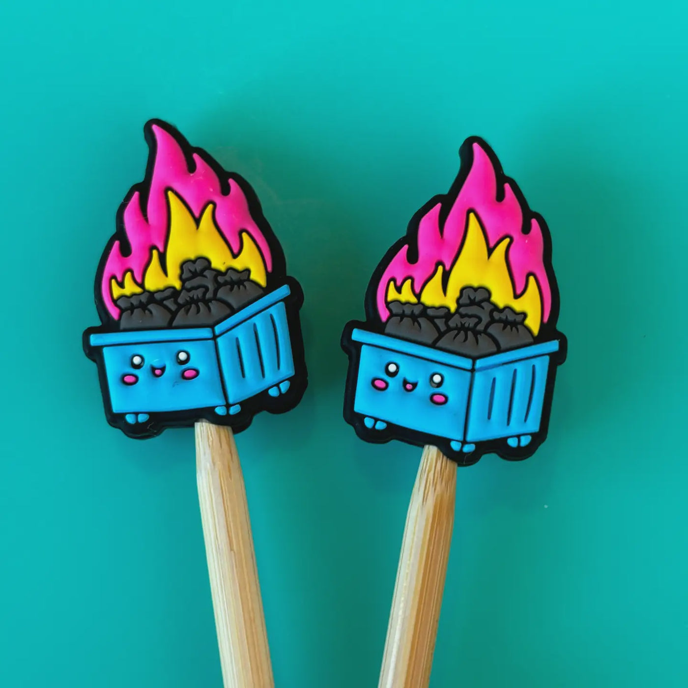Blue Dumpster Fire Stitch Stoppers