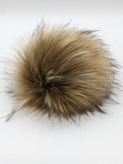 Faux Fur Detachable Pompoms (7")
