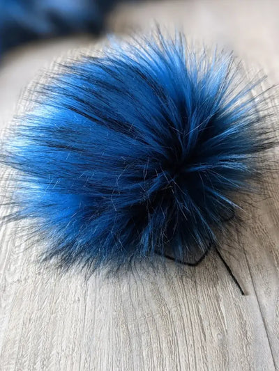 Faux Fur Detachable Pompoms (7")