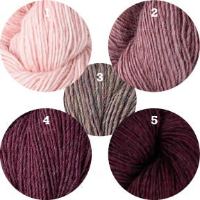 Glittering Snowscape Shawl Kit (Quartz Crystal/Lilac Bloom/Northern Lights/Pressed Grapes/Deep Velvet)