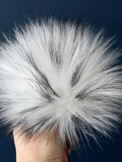 Faux Fur Detachable Pompoms (7")