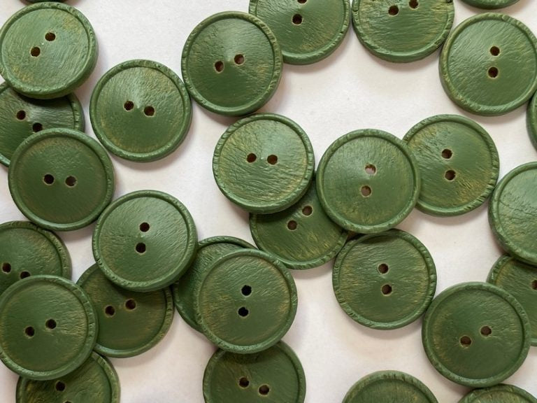 Wood Buttons with Rim (15mm)