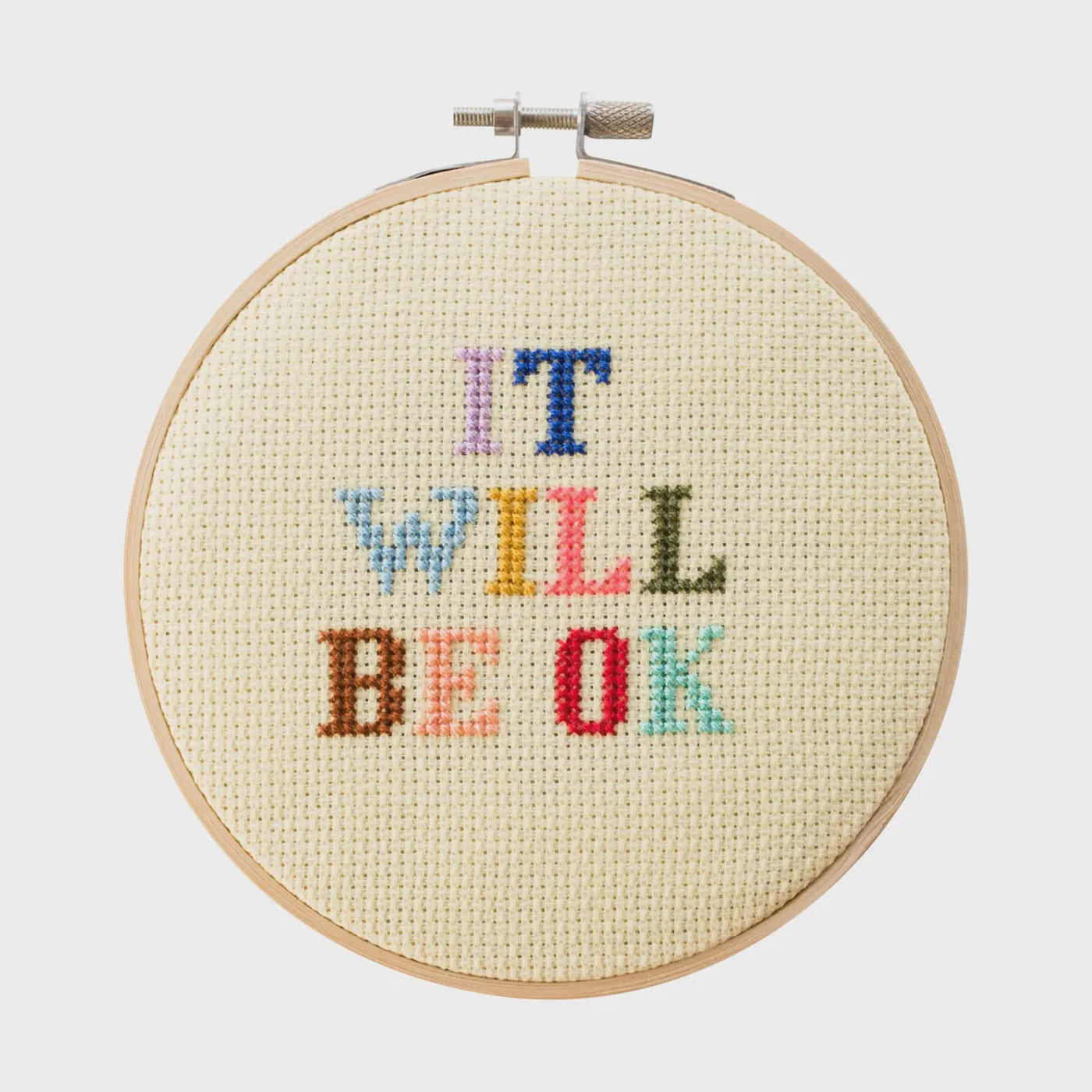 "It Will Be OK" Counted Cross Stitch Kit