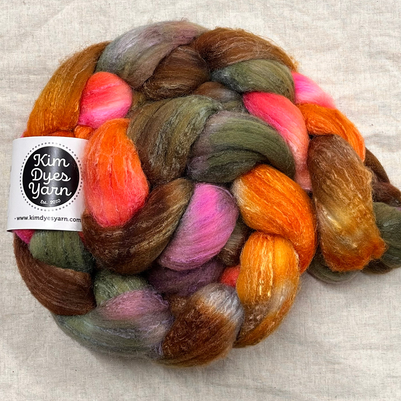 Kim Dyes Yarn Rambouillet/Silk Combed Top