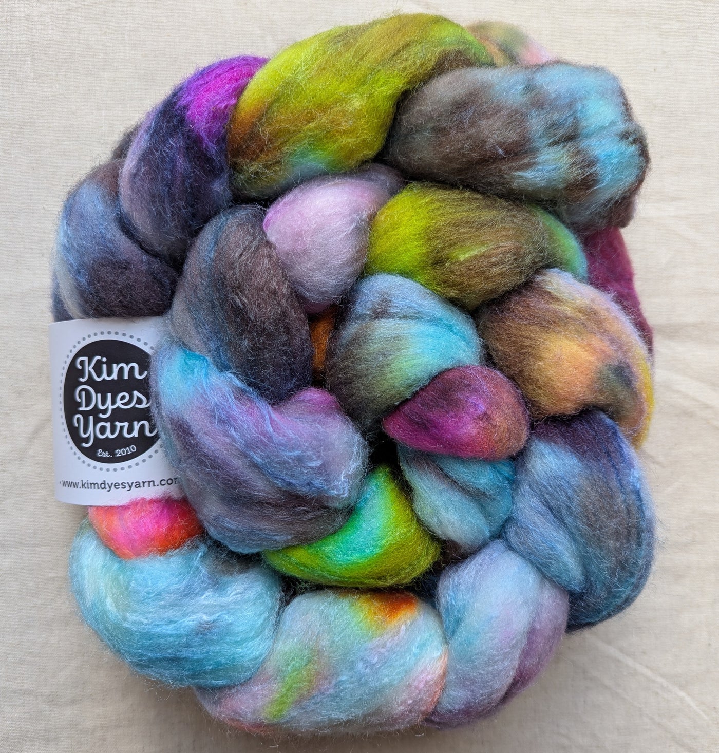 Kim Dyes Yarn Rambouillet/Silk Combed Top