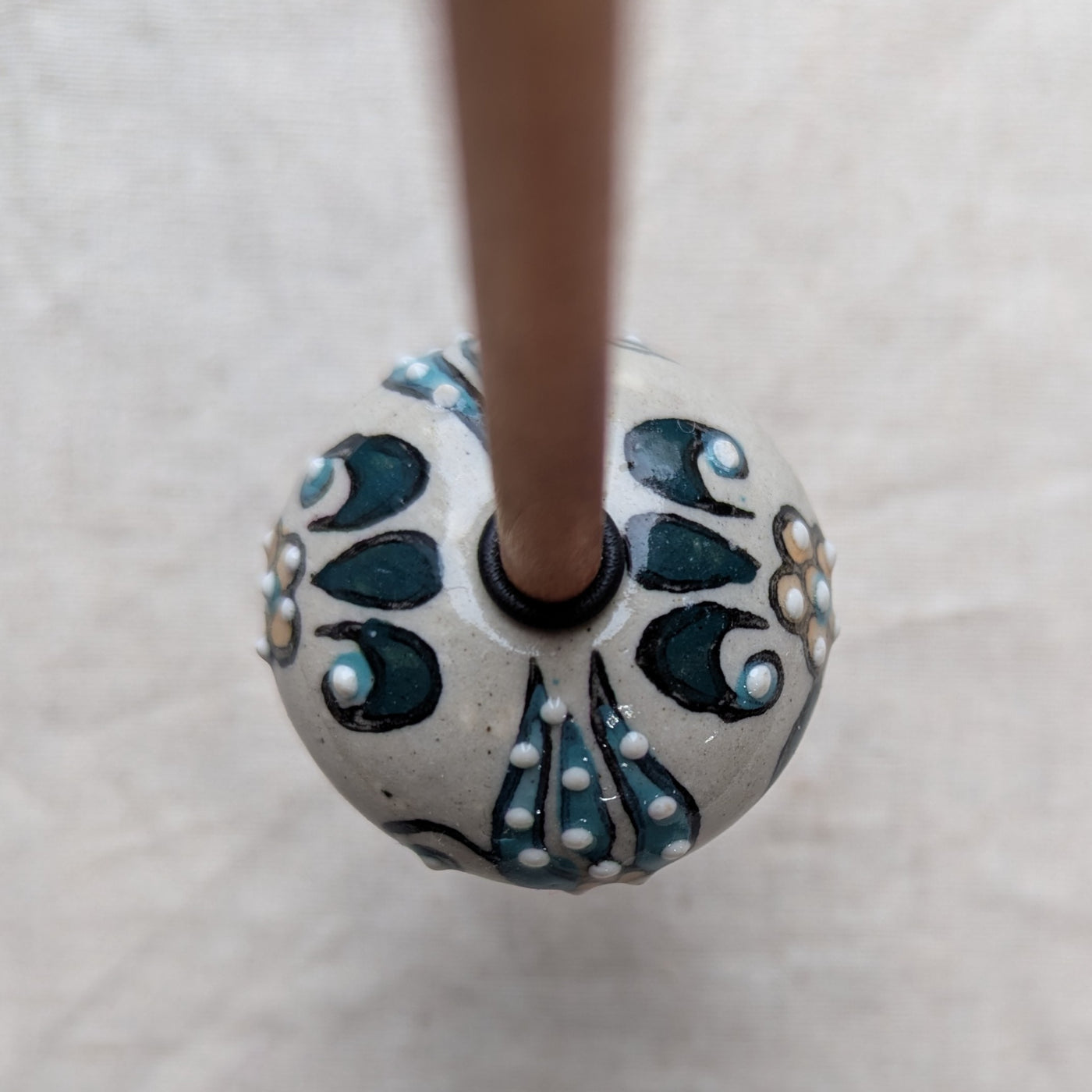 Support Spindle with Ceramic Whorl