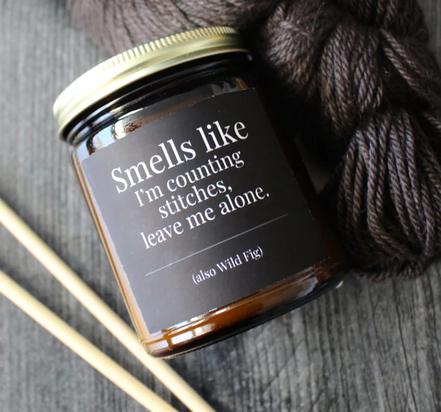 Hand-Poured Coconut Soy Wax Candles for Knitters