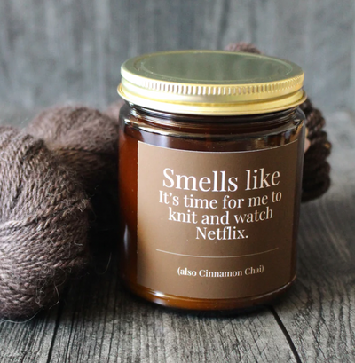 Hand-Poured Coconut Soy Wax Candles for Knitters