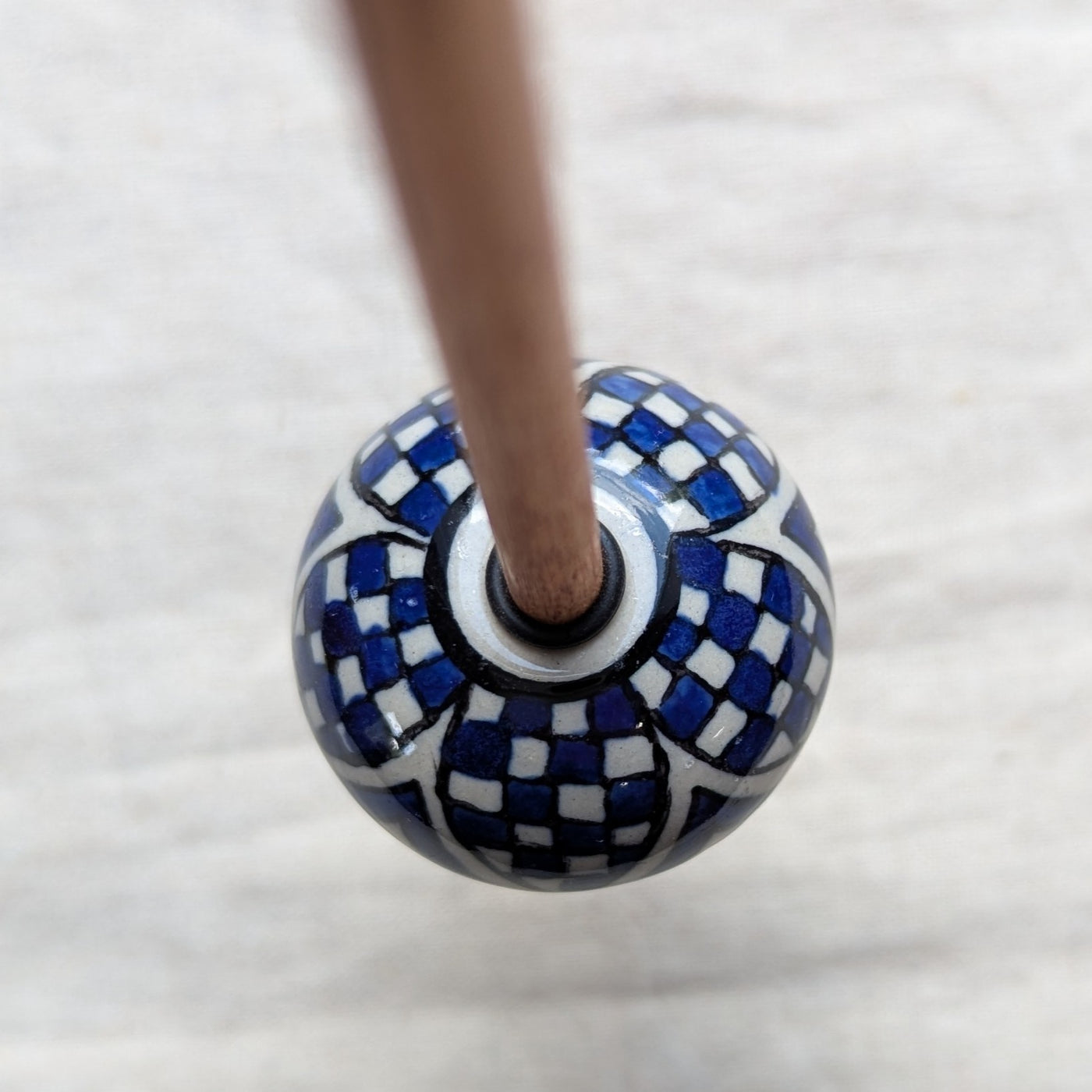 Support Spindle with Ceramic Whorl
