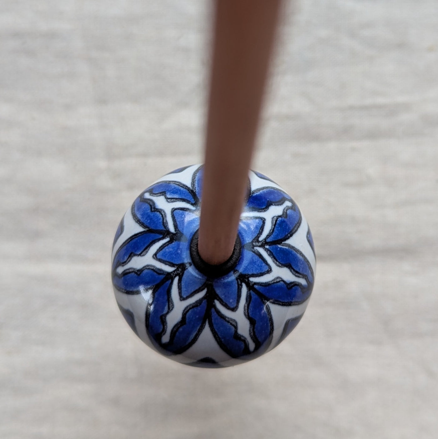Support Spindle with Ceramic Whorl