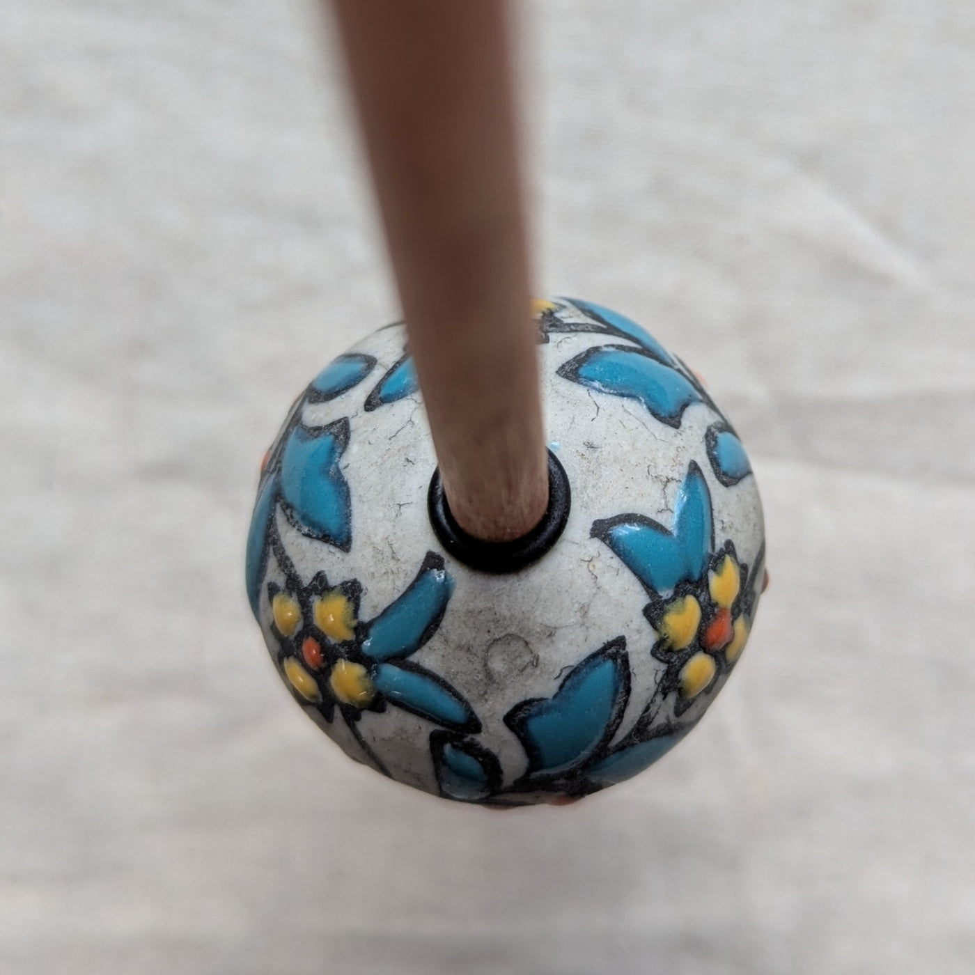 Support Spindle with Ceramic Whorl