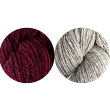 Winterberry Stocking Kit (Garnet and Silver Mist)