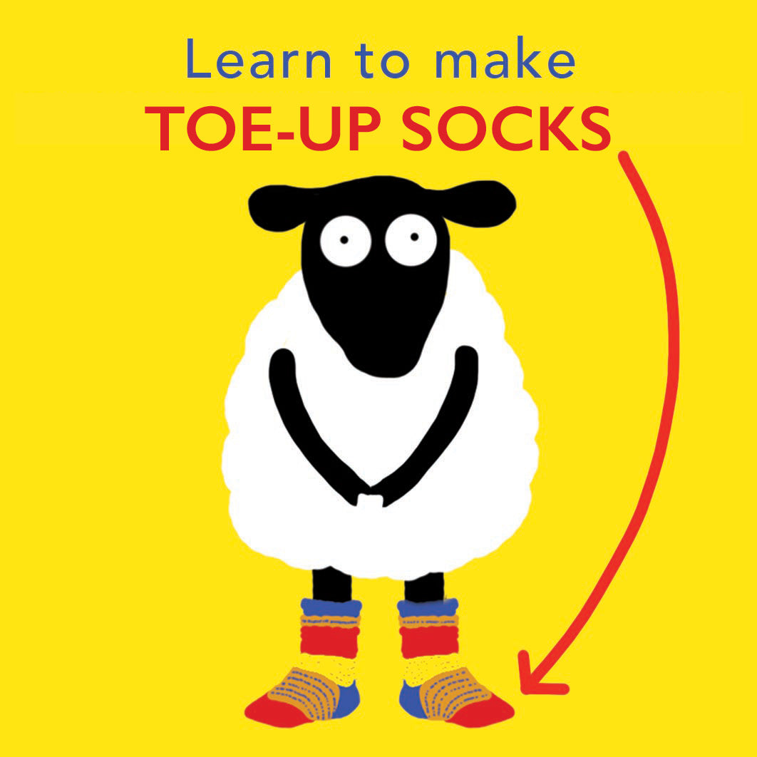 Learn to Knit Toe-up Socks — March 2024