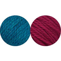 Umarmung Kit (Teal Heather 432 / Rhodolite 530)