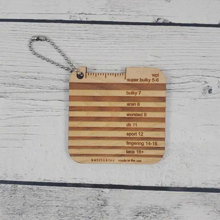 Katrinkles Mini Tools: WPI Yarn Weight Gauge