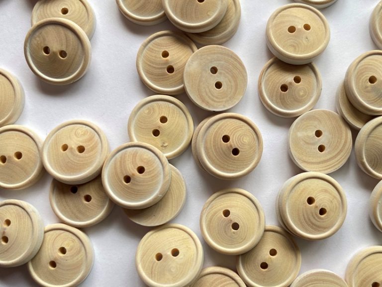 Wood Buttons with Rim (12mm)