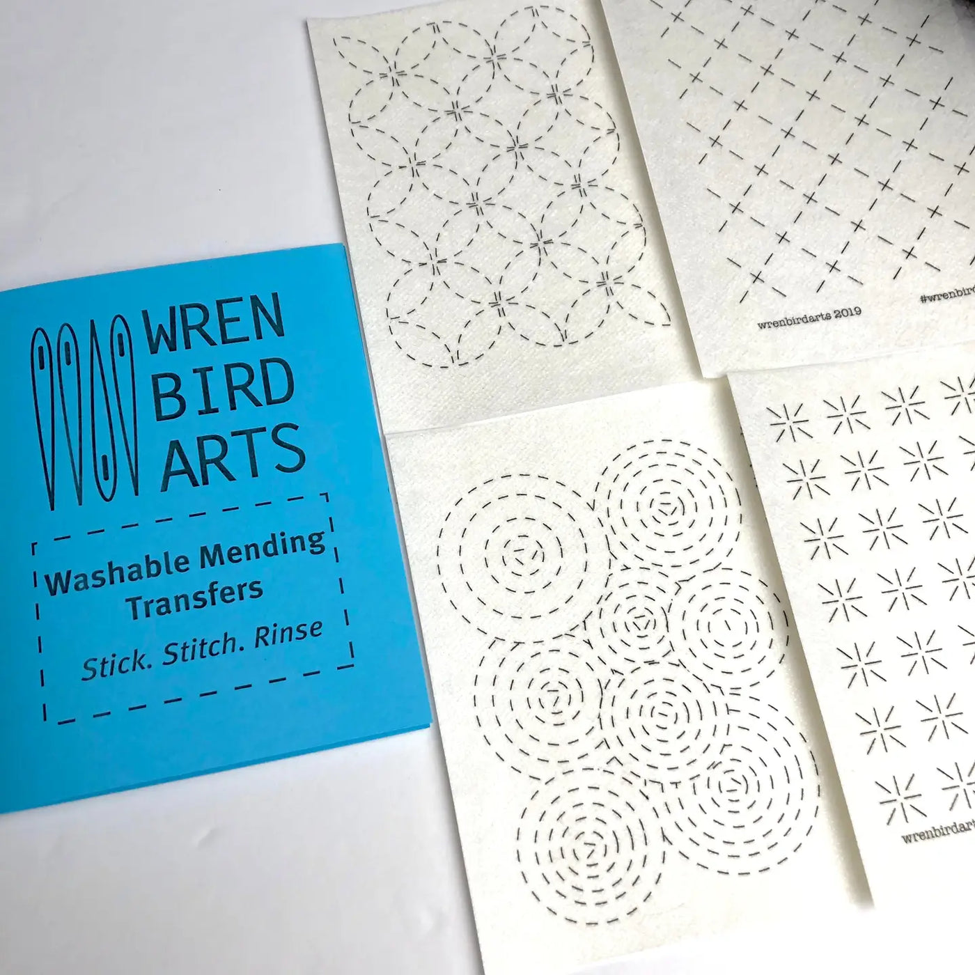 Wren Bird Arts Washable Mending Transfers