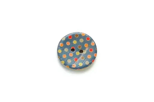 Coconut Polka Dot Buttons (23mm)