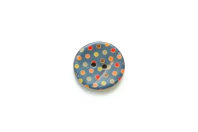 Coconut Polka Dot Buttons (23mm)