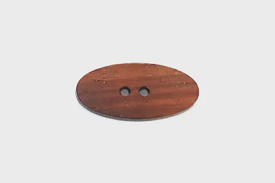 Wood Oval Button (40mm)