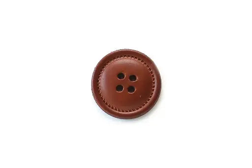 Leather Fluted Buttons (25mm)