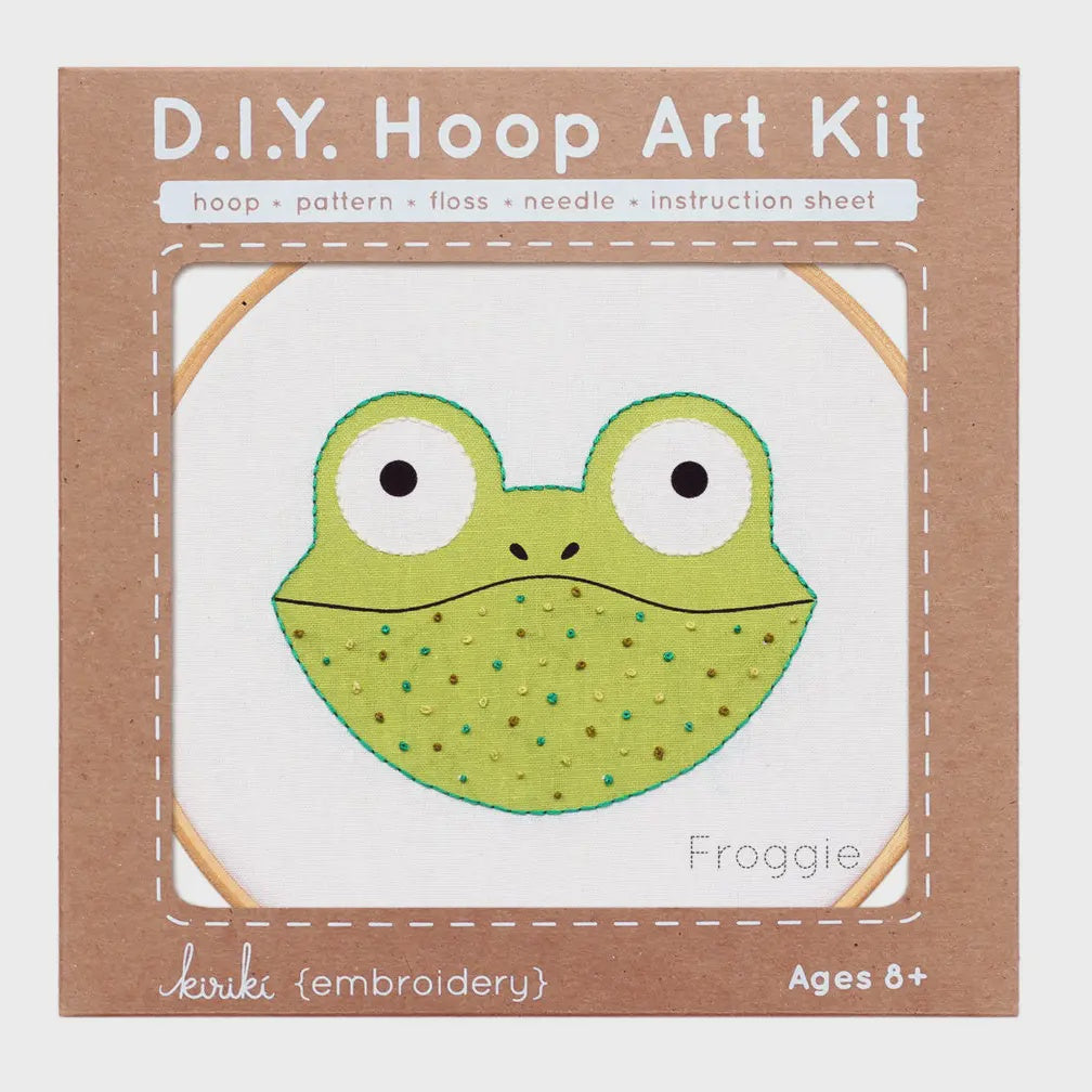 Froggie Beginner DIY Hoop Art Kit