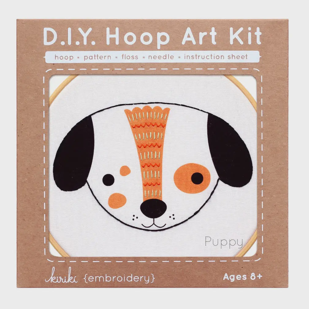 Puppy Beginner DIY Hoop Art Kit