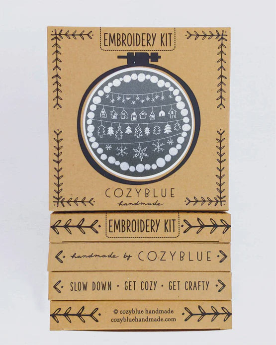 Cozy Holiday Embroidery Kit