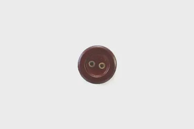 Leather Concave Buttons with Metal Rims (18mm)