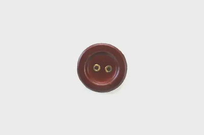 Leather Concave Buttons with Metal Rims (22mm)