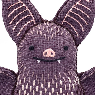 Bat DIY Embroidered Doll Kit (Kiriki, Level 1)