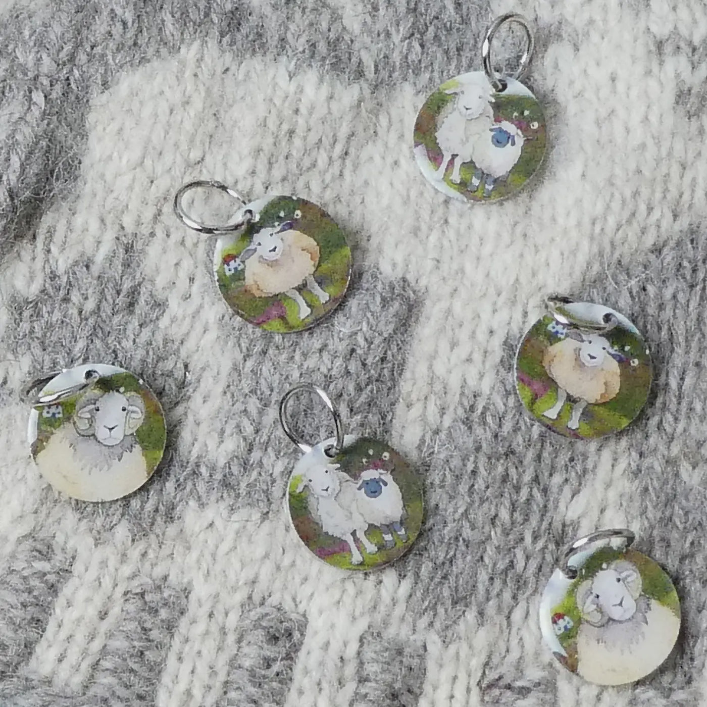 Felted Sheep Stitch Markers (Knit and Crochet)