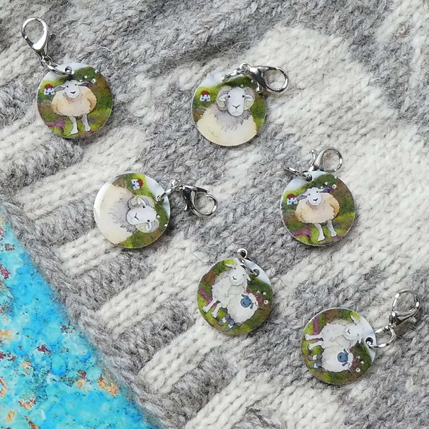 Felted Sheep Stitch Markers (Knit and Crochet)