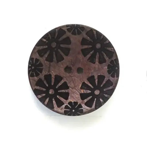 Coconut Flower Power Buttons (40mm)