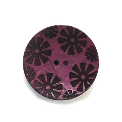 Coconut Flower Power Buttons (40mm)