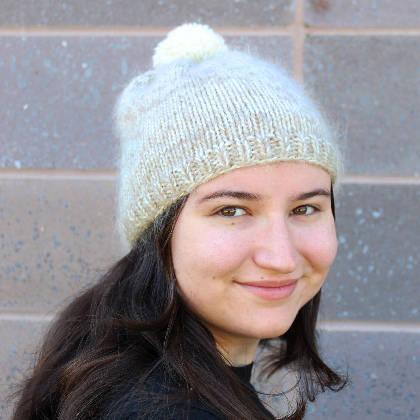 Glenburn Hat Kit, Blue Sky Brushed Suri and Suri Merino