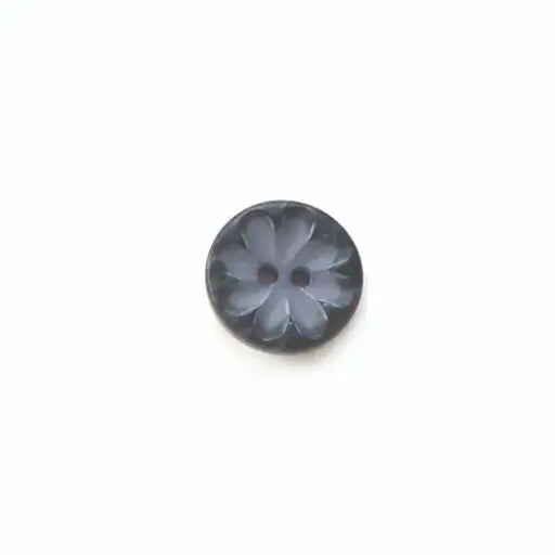 Plastic Groovy Flower Buttons (15mm)