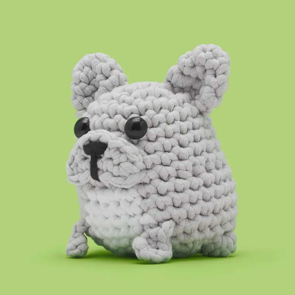 Hugo the French Bulldog Crochet Kit (Woobles)