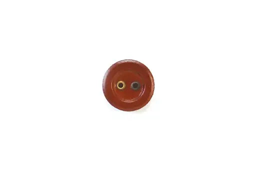 Leather Concave Buttons with Metal Rims (18mm)