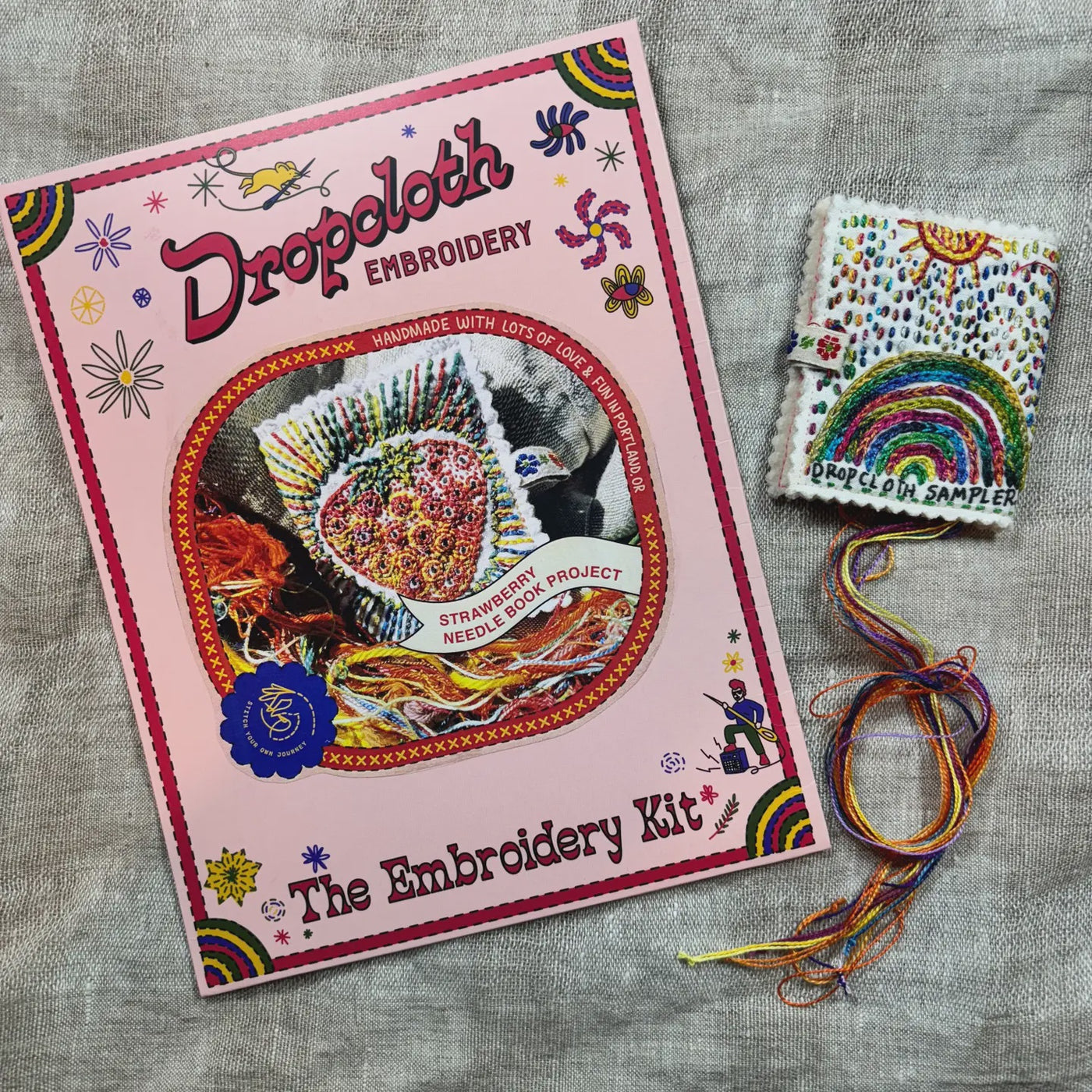 Strawberry Needlebook Embroidery Kit