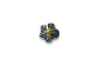 Enamel Flower Buttons (20mm)