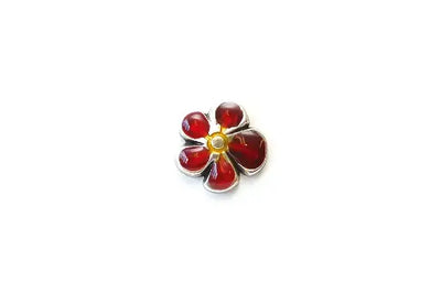 Enamel Flower Buttons (20mm)