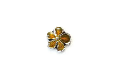 Enamel Flower Buttons (20mm)