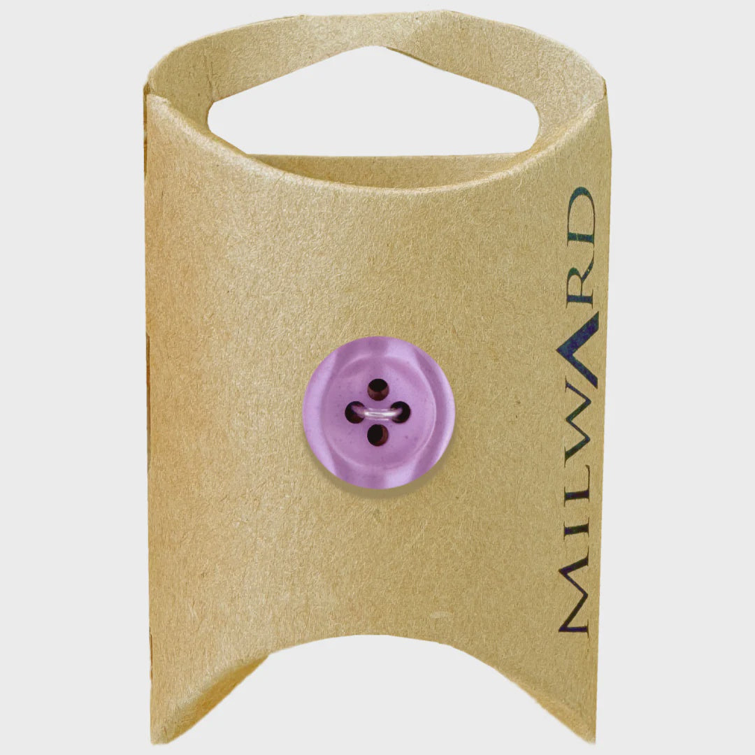 Polyester Shiny Buttons / Lilac (15mm) – Spun